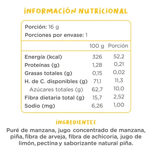 Kuna Foods Gumis Sabor Piña 64 G