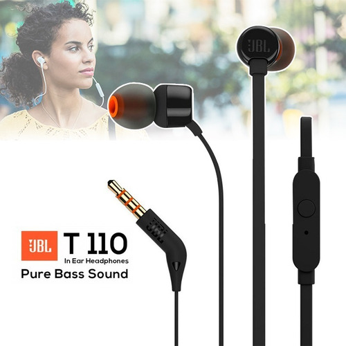 Audífonos Jbl Manos Libres Extra Bajo In Ear Llamadas T110