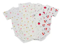 Comprar Pañaleros Set 3 Piezas Algodón Manga Corta Bebés Niño Niña