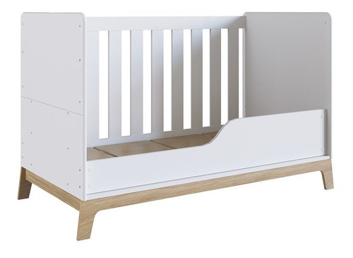 Berço 3 Em 1 Colchão Certificado Favo De Mel 011 Bco Cor Branco