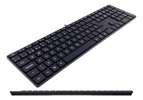 Teclado Huawei Cd32 Base Aluminio Lector De Huella Usb Negro