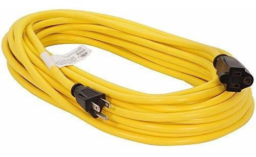 Cable Extensión Exterior Amarillo, 25 Pies