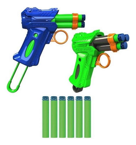 Pistola Dart Zone Tri-fire X2 Juguete Arma Lanza Dardos