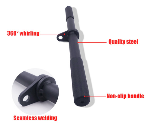 Barra Recta Lat Pulldown Bar Polea Accesorio De Cable Para