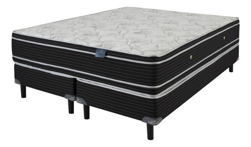 Sommier Sueño Dorado Espuma King 2x2 Rembrandt Color Gris/Negro