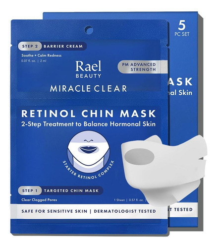 Mascarilla De Barbilla Rael Retinol 2 Pasos Hidratante 5