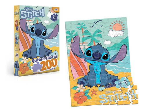 Quebra Cabeça Lilo & Stitch 200 Peças - Toyster 8093