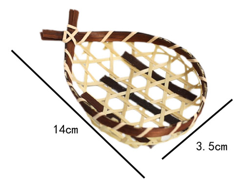 4 Piezas Pequeñas Cestas De Pan Tejidas Cesta De Bambú