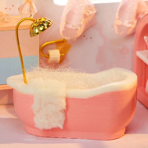 Para Casa De Muñecas En Miniatura De Bricolaje Con Muebles