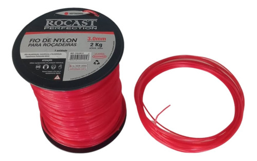 Fio De Nylon 3.0mm Para Aparadores E Roçadeira - 40 Metros