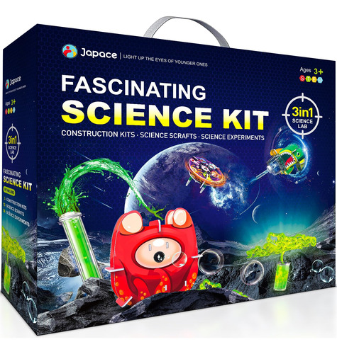 Japace Kits De Ciencia 3 En 1 Para Ninos De 4-5-6-7-8, Kits