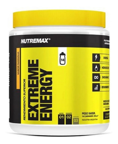 Extreme Energy Nutremax Bebida Energizante Hidratacion 560g