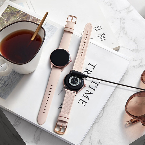 Smartwatch Imilab W11L 1.09" caja de aleación de aluminio rosa, malla rosa de silicona