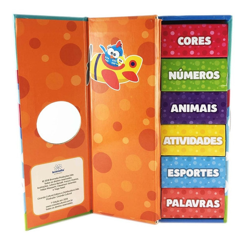 Box Galinha Pintadinha Aprendendo Cores Números 6 Minilivros