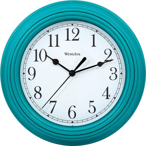 Reloj De Pared Westclox Classic (verde Azulado, 9 Pulgadas)