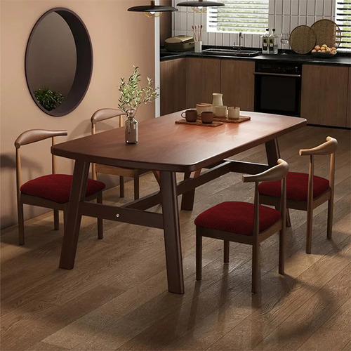 4 Fundas Para Sillas Pequeñas Home Leaf Y Protectores De Coj Color Rojo