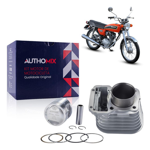 Kit Motor Cilindro Authomix Km01366 Honda Cg 125 Ml
