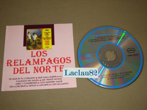 Relampagos Del Norte De Que Es Tu Corazon 1997 Orfeon Cd