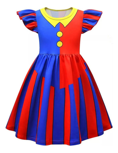 Disfraz De Pomni Para Niñas Vestido De Anime The Amazing