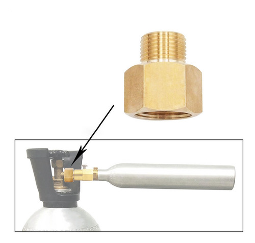 Adaptador De Cilindro De Co2 De Soda Adaptador De Co2 De Máq