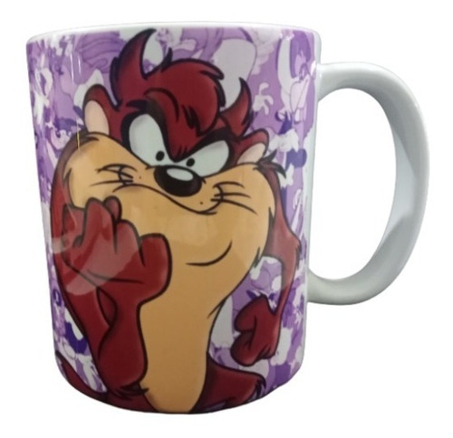 Caneca Em Porcelana Taz Looney Tunes - Foto Real Da Caneca