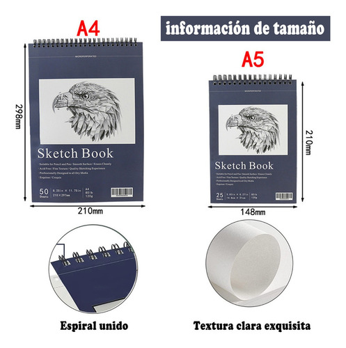 Y Cuaderno De Dibujo Cuaderno De Dibujo A4 Y A5 2pzs