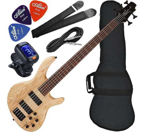 Kit Baixo Cort Action Dlx V Ash Opn 5 Cordas Ativo Pré Mark