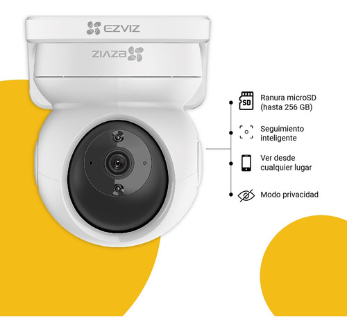 Camara De Seguridad Domo Wifi Full Hd Ezviz + Soporte Pared Color Blanco