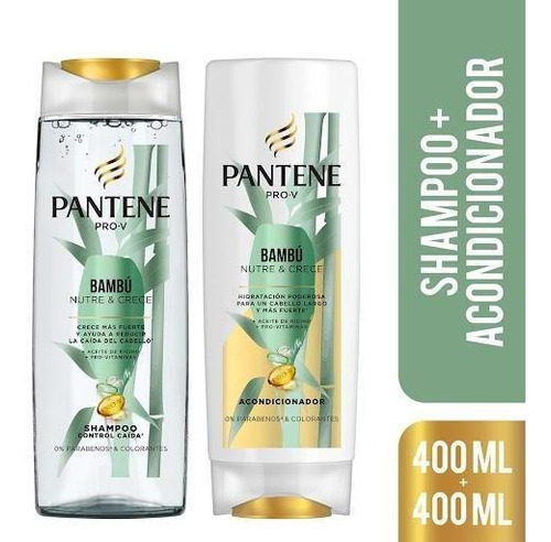 Shampoo Pantene Bambú X 400 Ml + Acondicionador X 400 Ml