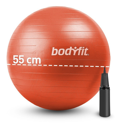 Bf-spbal55 Pelota Para Yoga Pelota Fitness Pilates De 55cm Bodyfit Color Naranja