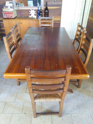 Mesa Comedor Madera Maciza Usado (Usado)