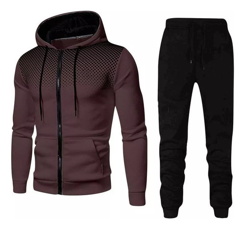 Sudadera Para Hombre Cárdigan Retro Chamarra Con Capucha Pan