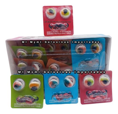 Gomitas Ojitos + Bigote X 30u Golosinas Importadas,cumpleaño