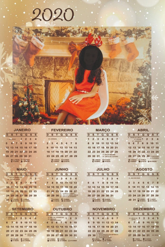 Calendário De Parede Lembrancinha Personalizado - 15-unid.