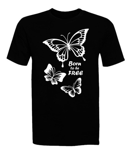 Polera Mariposas - Polo - Niña - Glitter - Frases - Regalo