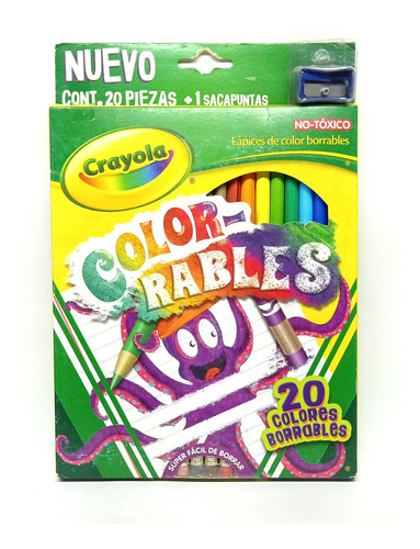 Colores Crayola Borrables 20 Piezas