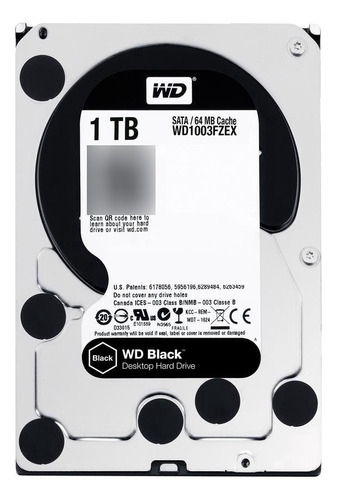 Wd 1tb Black Performance Disco Duro Interno Rpm Sata Iii 3. Color Negro