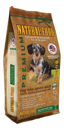 Natural Food Dog Mini Senior Adult 10kg