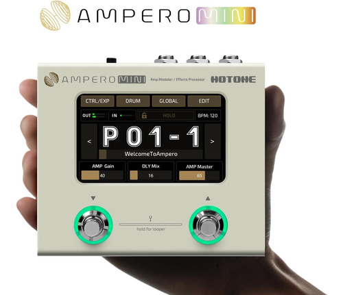 Hotone Ampero Mini Mp50vn Y Ampero Fs -1 Dived Footswitch Bu