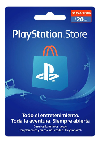 Tarjeta Gift Card Psn4 20 Dólares Cuenta Usa Entrega Email.