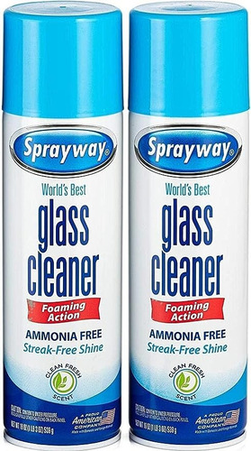 Glass Cleaner Sprayway Limpiador De Vidrios 19ozc/u - Pack 2