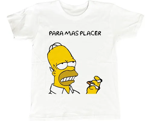 Remeras Estampadas Dtg Full Hd Homero Para Mas Placer