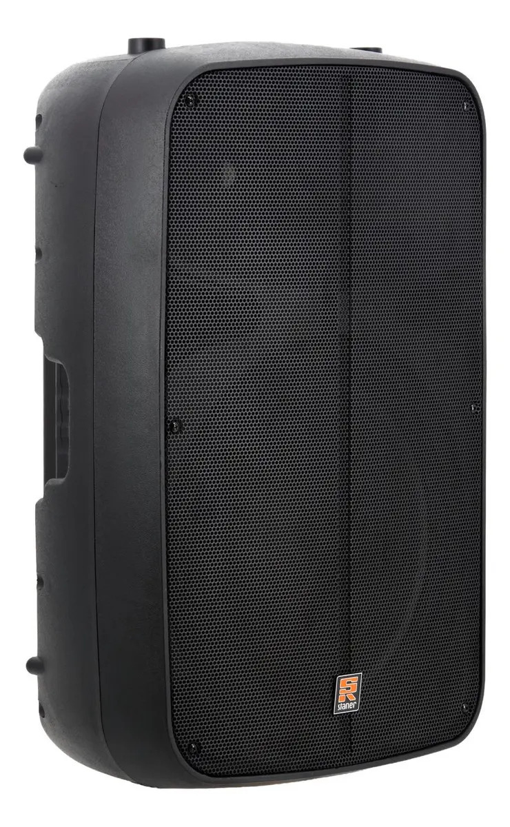 Caixa Ativa Staner 300W 2 Vias Bluetooth Rádio FM SR315M Preta