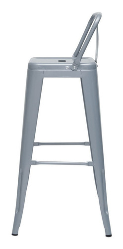 Imagem 4 de 5 de Banqueta Tolix Iron Com Encosto Várias Cores Industrial Aço