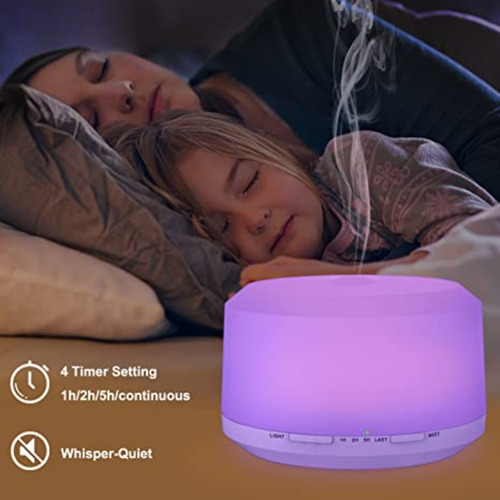 Imagen 5 de 10 de Humidificador Ultrasonico Aire Purificador Lampara Colores