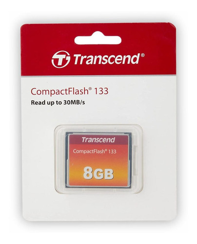 Compact Flash Cf 8gb Transcend 133x Lacrado Nf Ts8gcf133