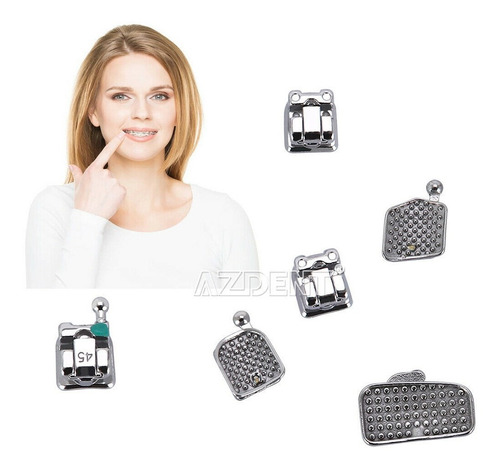 Imagen 4 de 8 de Brackets Autoligantes Metálicos Azdent Originales Santiago