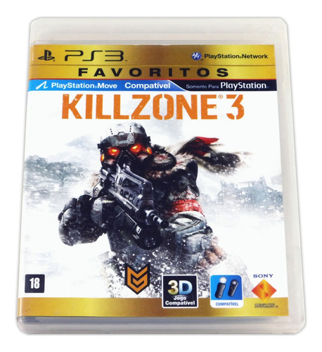 Killzone 3 Original Playstation 3 Ps3 Mídia Física