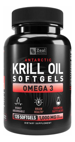 Aceite Krill 1000mg Zeal Natura - Unidad a $2716