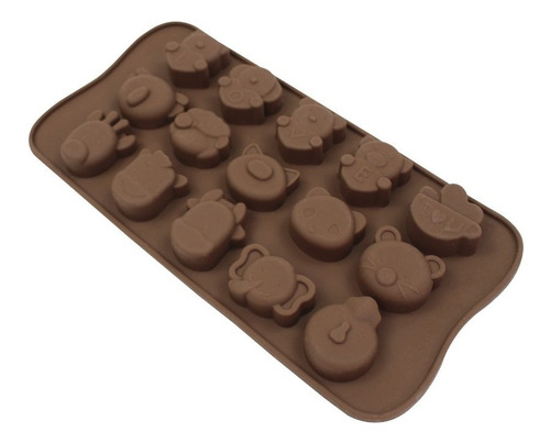 Forma Silicone Para Chocolate Animais